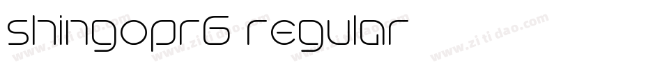 shingopr5 regular字体转换